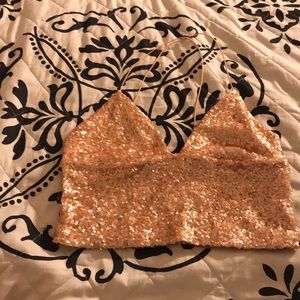 Small Sequin crop top